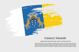 canary islands flag vector images over