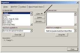 How To Migrate Microsoft Word 2003 Autotext Entries Into Word 2010