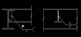 beam to beam single plate connection