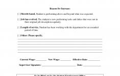Salary Increment Letter Form Raise Request Template Format By
