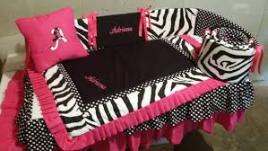 zebra and pink crib set baby bedding 4