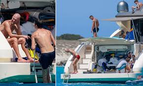 Zinédine zidane (born 23 june 1972) is a retired french professional soccer player. Zinedine Zidane Continues Laliga Celebrations As He Relaxes On Lavish Yacht During Family Holiday Daily Mail Online