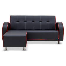lava 3 seater faux leather sofa with