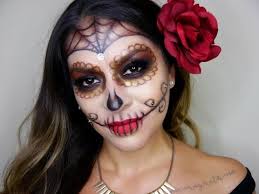 y glam sugar skull halloween makeup