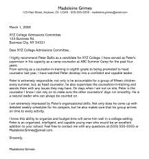 College Recommendation Letter 10 Sample Letters Free