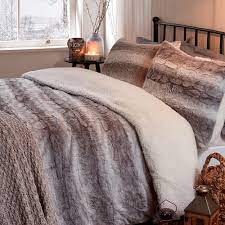 stay cosy with faux fur b m bedding