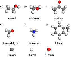 molecular structure of a ethanol b