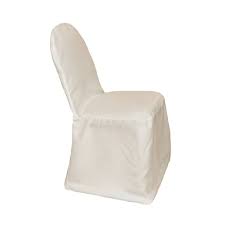 Ivory Polyester Banquet Chair Cover