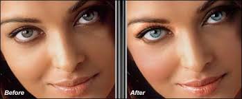 give makeup hairstyle makeover to