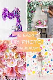 12 easy diy photo backdrops pretty