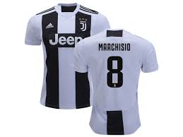 Juventus home jersey for the season 2018/2019, produced and designed by adidas is available in juventus official online store. Juventus Fc 8 Claudio Marchisio Home 2018 19 Jersey White Black Replica
