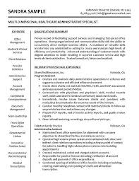 Resume Objective Examples Healthcare Manager Sample Resumes Resume