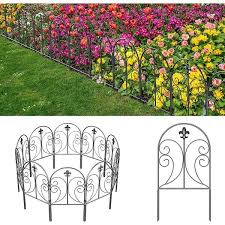 Oumilen Decorative Garden Fence 10 Pack
