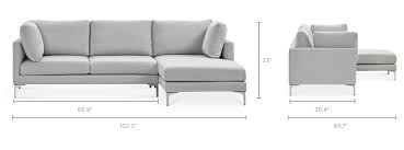 Adams Chaise Sectional Sofa Castlery Us