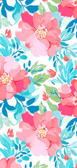 preppy flowers pattern wallpapers