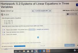 Solved Homework 5 2 Systems Of Linear