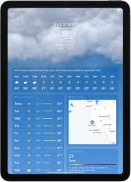 check the weather on ipad apple