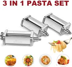Kitchenaid pasta roller / cutter set. Gvode Roller Cutter Stainless Steel Pasta Maker Set 3 Piece