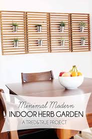 Minimal Modern Indoor Herb Garden