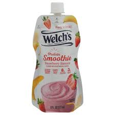 welch s protein smoothie strawberry banana