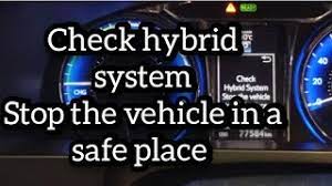 toyota camry check hybrid system