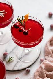 cranberry ginger tail with gin