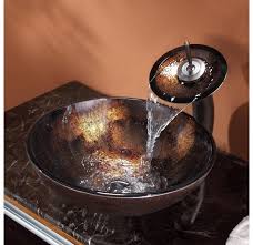 Pluto Glass Vessel Bathroom Sink