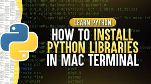 install python libraries in terminal