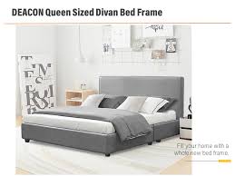 deacon divan queen size bed frame