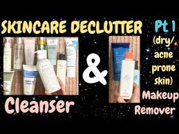 skincare declutter cleanser makeup