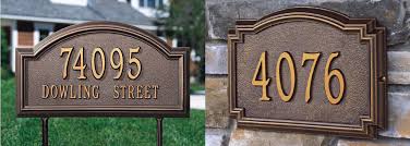 Whitehall Address Plaques And Aluminum