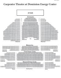 seating charts dominion energy center