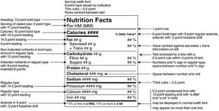 nutrition facts label ibc