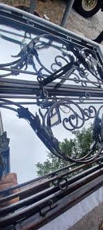 Wrought Iron Arched Garden Gate Mirror