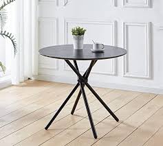 Round Black Dining Table Glass