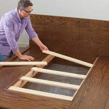 Platform bed frame has a wood slat roll this upholstered platform bed with four drawers will be a perfect addition to any modern setting. How To Make A Diy Platform Bed Lowe S