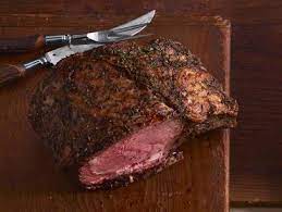 dry aged standing rib roast with sage
