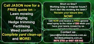 Lawn Mowing Flyer Back St Clair Lawn Mowing