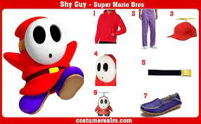 How To Dress Like Shy Guy Costume For Cosplay & Halloween