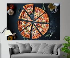 Pizza Canvas Print Italian Restaurant