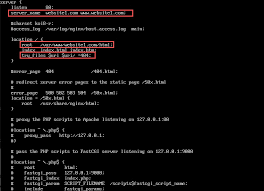 nginx virtual host server blocks