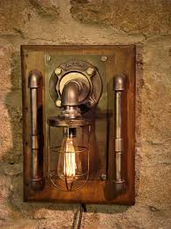 Steampunk And Industrial Wall Lamp