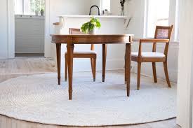 think outside the box with round rugs