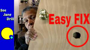 SUPER EASY Repair a HOLE in a HOLLOW CORE DOOR - YouTube