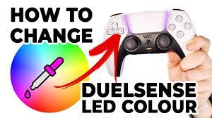 how to change your duelsense led colour
