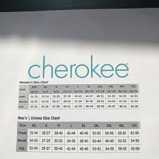 Nwt Cherokee Unisex Drawstring Scrub Caribbean Blu