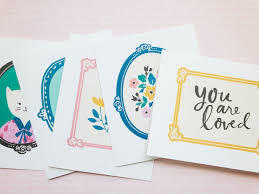 Sending an ecard can be quick and easy! Willow Lane Greeting Card Printables Maggie Holmes Design