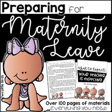 preparing for maternity leave