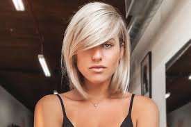 Long side swept bangs with shag haircut this is a simple, yet elegant lob with long side swept bangs. 10 Medium Length Hairstyles For Thin Hair Get Your Perfect Look Today