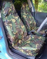 Camo Car Seat Covers Slip Over Road